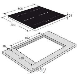 Asko HI1631G Induction Hob 60cm 4 Zone Flex in Black