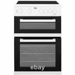 Beko KDC611W 60cm Free Standing Electric Cooker with Ceramic Hob A/A White