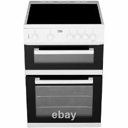 Beko KDC611W 60cm Free Standing Electric Cooker with Ceramic Hob A/A White
