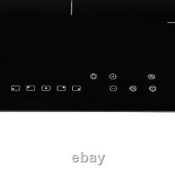 Black 13 Function Touch Control Single Oven, 5 Zone Ceramic Hob & Chimney Hood