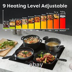 CIARRA 4 Zones Induction Hob Double Flexzone Boosts 7200W 59cm Touch Control
