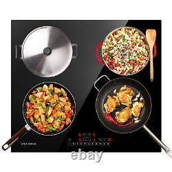 CIARRA 7200W Built-in Induction Hob 4 Zone Boosts 59cm Touch Control CBBIH4B