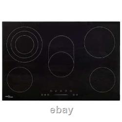 Ceramic Hob with 5 Burners Touch Control 90 cm 8500 W