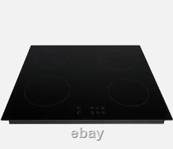 Cookology 60cm 4 Zone Built-in Touch Control Induction Hob in Black CIH602