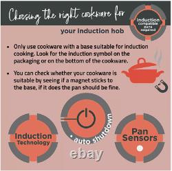 Cookology 60cm 4 Zone Built-in Touch Control Induction Hob in Black CIH602