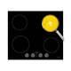 Cookology Cik602 59cm Induction Hob With Rotary Controls Black