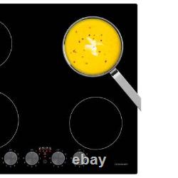 Cookology CIK602 59cm Induction Hob with Rotary Controls Black