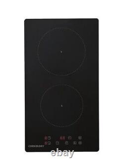 Cookology CITP301 30cm 2 Zone Induction Hob with Plug in Black