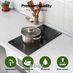 GASLAND 30cm Built-in Ceramic Hob Electric Cooker 2 Zone with Touch Control 3000W