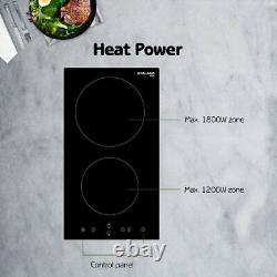 GASLAND Chef 30cm Double Ceramic Hob Touch Control Electric Cooker & Child Lock