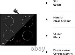 GIONIEN Plug-in Induction Hob 13 Amp 2800W, 60cm Integrated Electric Cooktop wi