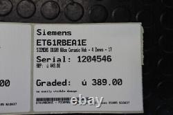 Graded ET61RBEA1E SIEMENS IQ100 60cm Ceramic Hob 4 Zones 17 Po 292425