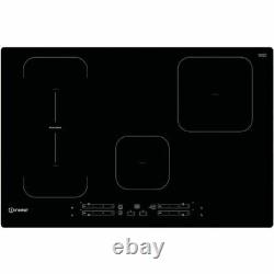 Indesit Built In IB21B77NE 77cm 4 Zone Induction Hob Black