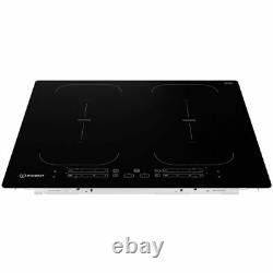 Indesit Built In IB21B77NE 77cm 4 Zone Induction Hob Black