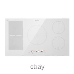 Induction Hob 90 cm 5 Ring Glass Ceramic Electric Induction Range Cooker White