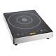 Induction Hob Buffalo Touch Control Single 3kw Ceramic Top Df825 Catering