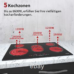 IsEasy Electric Ceramic / Induction Hob Built-in Touch Control Timer Child Lock