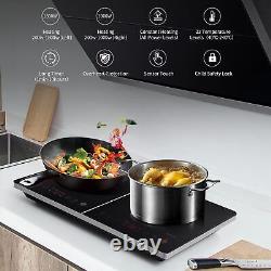 KPUY 2800W Double Electric induction Hob 2 Zone Touch Control Dual Hot Plate