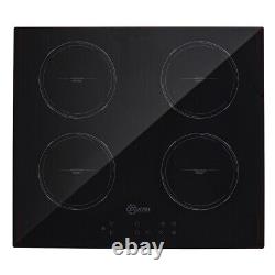 Kitchen Electric Ceramic Hob Touch Control Bulit In Table Top 4 Zones Frameless