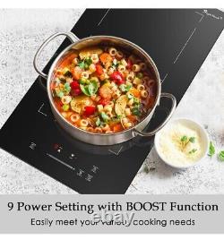 Singlehomie 2 Ring Induction Hob, 30cm Double Electric Hob Cooker with Flex Zone