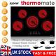 Thermomate 8.5kw Ceramic Cooktop 77cm 5 Zone Built-in Electric Hob Touch Control